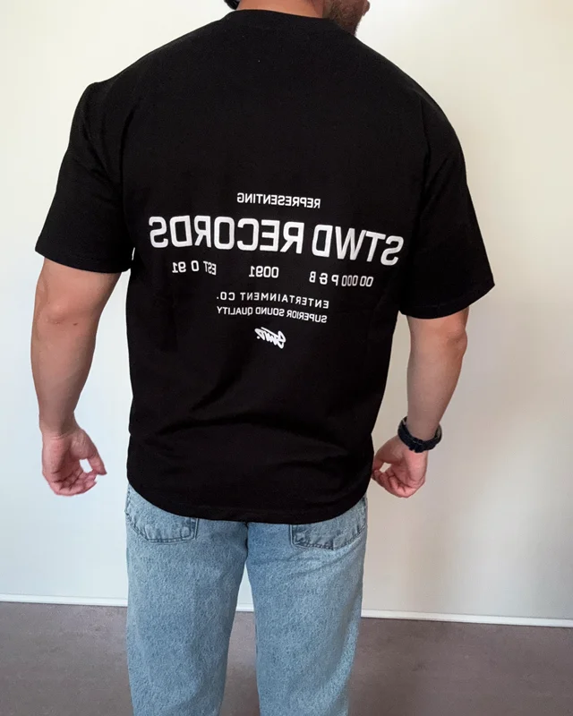 تیشرت مشکی گرم بالا pull&bear