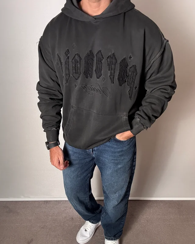 هودی ۳ نخ ذغالی black squad