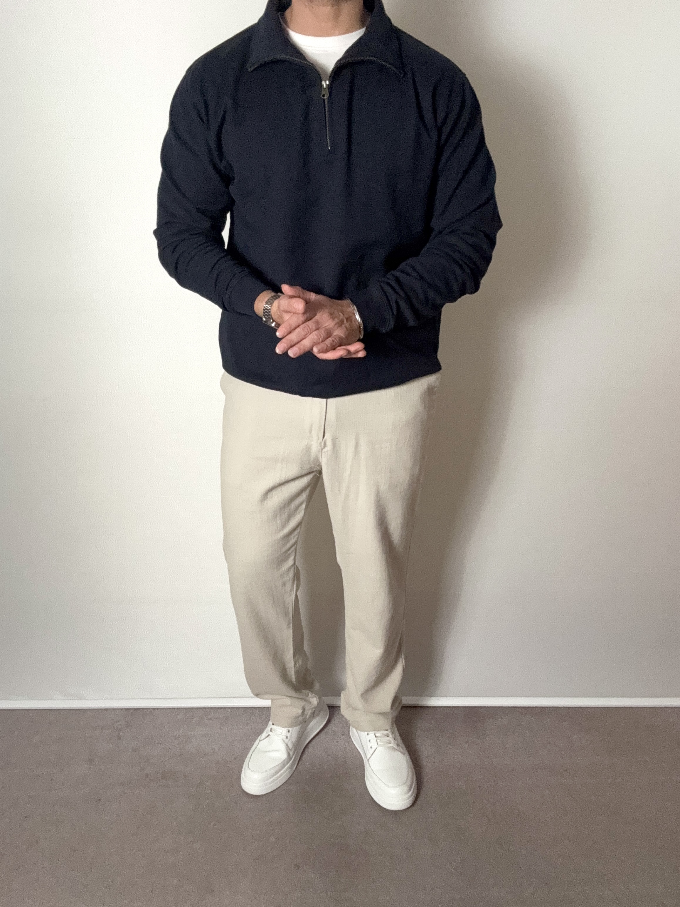 دورس نیم زیپ سرمه ای