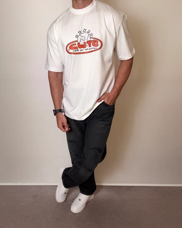 تیشرت سفید stwd